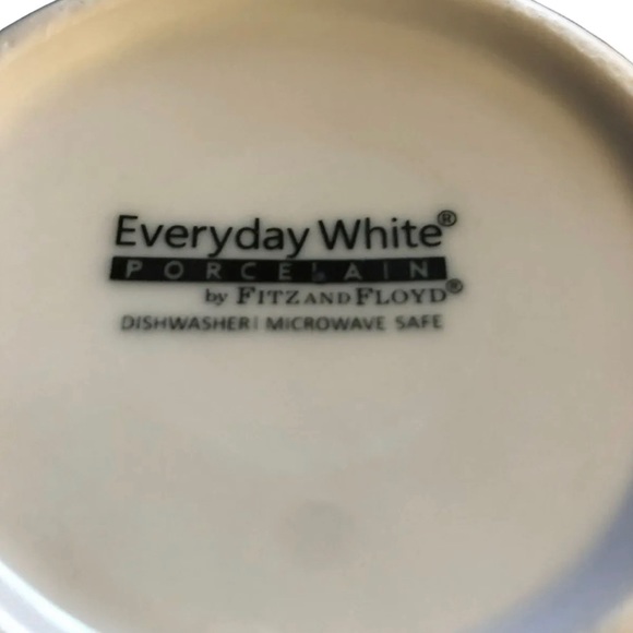 FITZ AND FLOYD EVERYDAY WHITE PORCELAIN NOODLE BOWL (NWT) - Picture 3 of 3